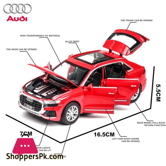 1:32 Audi Q8 Car Model Alloy Car Die Cast Toy Car Model Pull Back Childrens Toy Collectibles Free Shipping