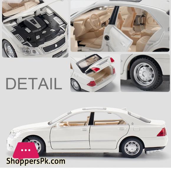 1:32 TOYOTA CROWN Alloy Car Model Die Cast Classic Car With Sound Pull Back Kids Toys Original Box