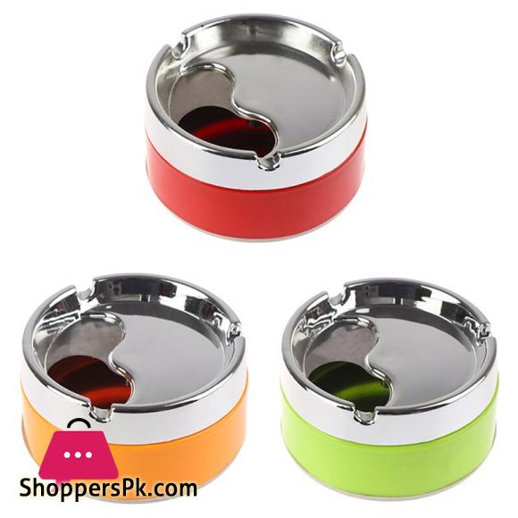 Detachable Rotatable Lid 360 Degree Free Rotation Stainless Steel Corrosion Resistance Cigarette Ashtray