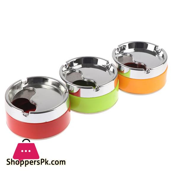 Detachable Rotatable Lid 360 Degree Free Rotation Stainless Steel Corrosion Resistance Cigarette Ashtray