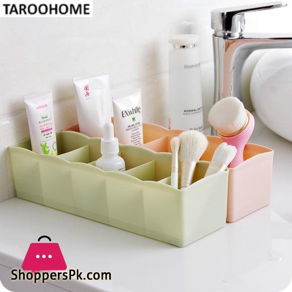 5 Grids Plain Multi - Purpose Underwear Organizer Sock Storage Box Plastic Drawer Finishing Box