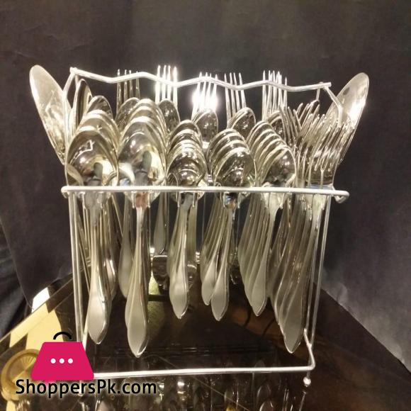 53 Pcs For 12 Person Serving Stainless Steel Cutlery Set With Stand - Stylish Durable- New Design
