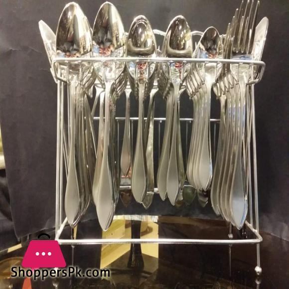 53 Pcs For 12 Person Serving Stainless Steel Cutlery Set With Stand - Stylish Durable- New Design