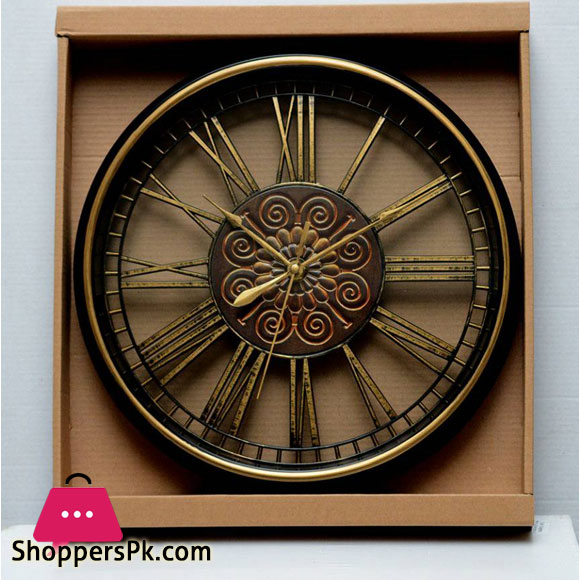 Antique Roman Style Analog Wall Clock