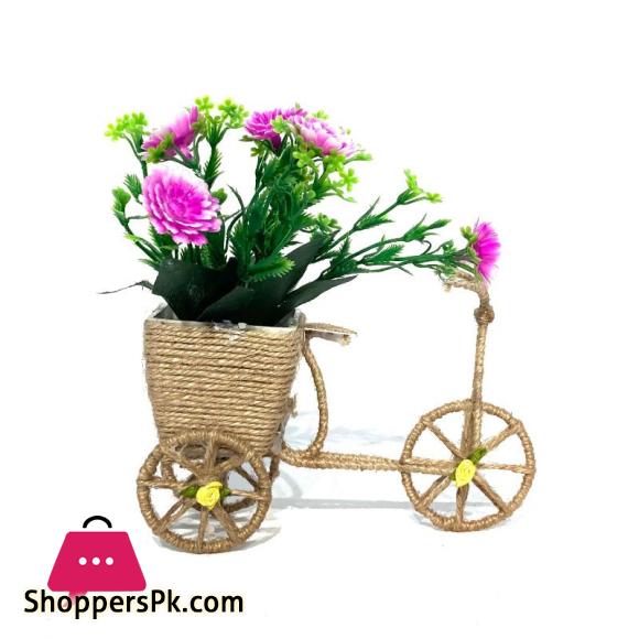 Artificial Potted Plant Bicycle Pack of 3