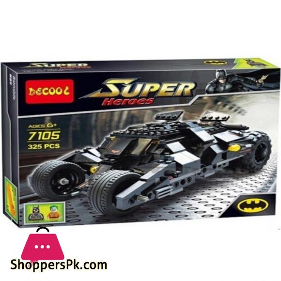 Batman Batmobile - Building Blocks Set - Black