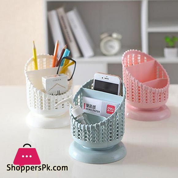 Creative Holder 3 Grid Desktop Organizer Pen Holder Makeup Storage Box School Office Accessories Stationery