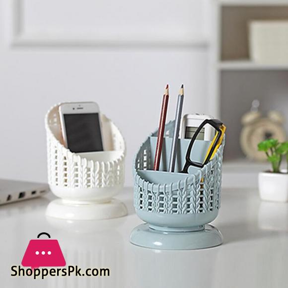 Creative Holder 3 Grid Desktop Organizer Pen Holder Makeup Storage Box School Office Accessories Stationery