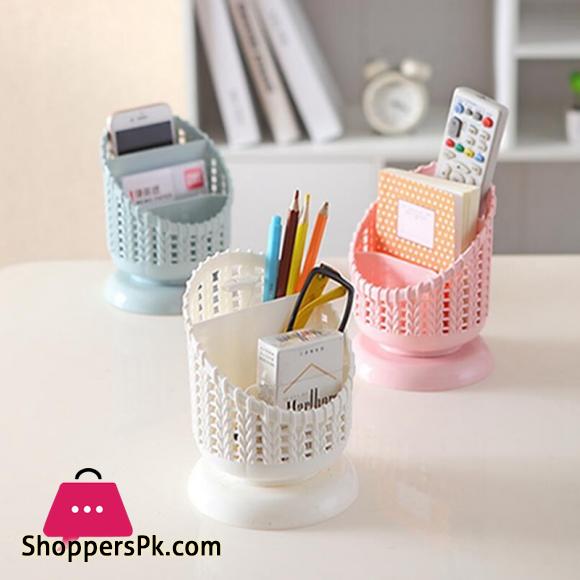 Creative Holder 3 Grid Desktop Organizer Pen Holder Makeup Storage Box School Office Accessories Stationery
