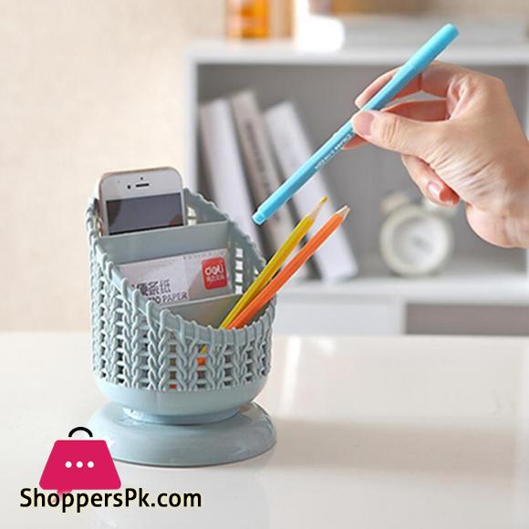 Creative Holder 3 Grid Desktop Organizer Pen Holder Makeup Storage Box School Office Accessories Stationery