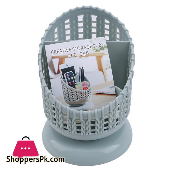 Creative Holder 3 Grid Desktop Organizer Pen Holder Makeup Storage Box School Office Accessories Stationery