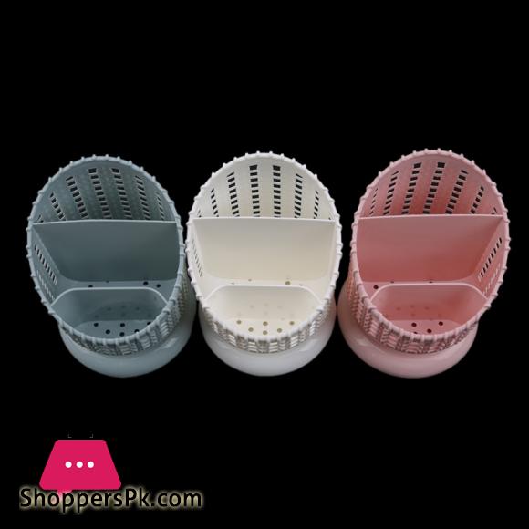 Creative Holder 3 Grid Desktop Organizer Pen Holder Makeup Storage Box School Office Accessories Stationery