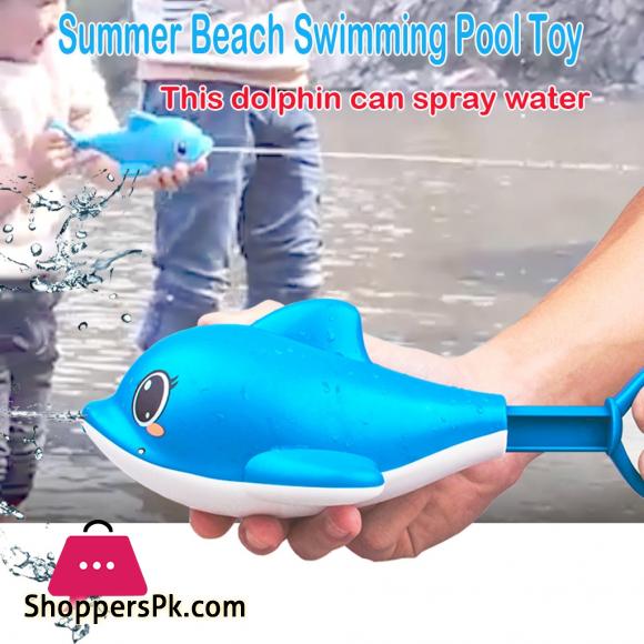 Cute Plastic Dolphin Shaped Water Spray Bath Toy Summer Beach Swimming Pool Toy Happy Water Cannons For Children Toys