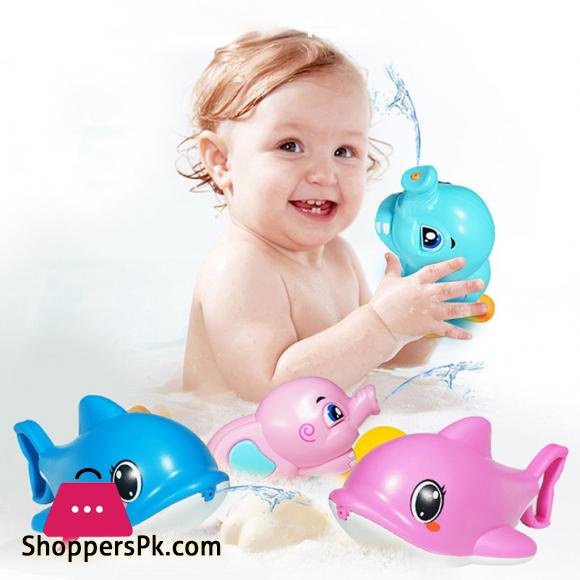 Cute Plastic Dolphin Shaped Water Spray Bath Toy Summer Beach Swimming Pool Toy Happy Water Cannons For Children Toys