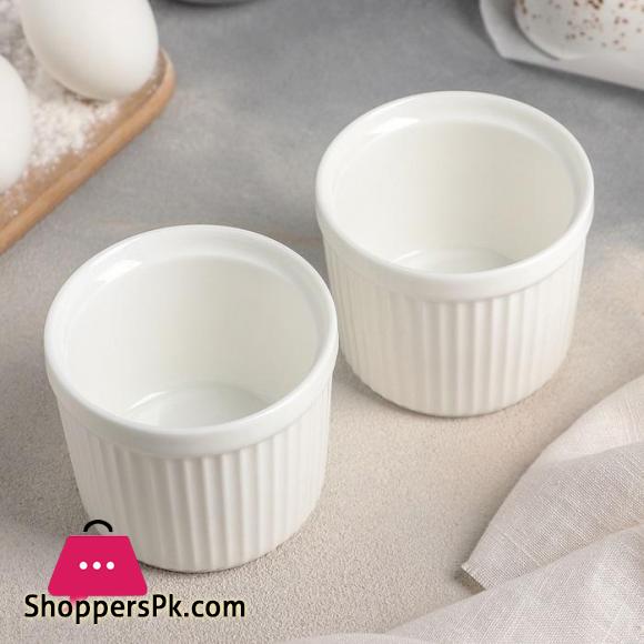 Fine Porcelain Ramekin 3.5 X 2.5 - 8.5 X 6.5 Cm 9 Fl Oz - 260 Ml WL-996121-A