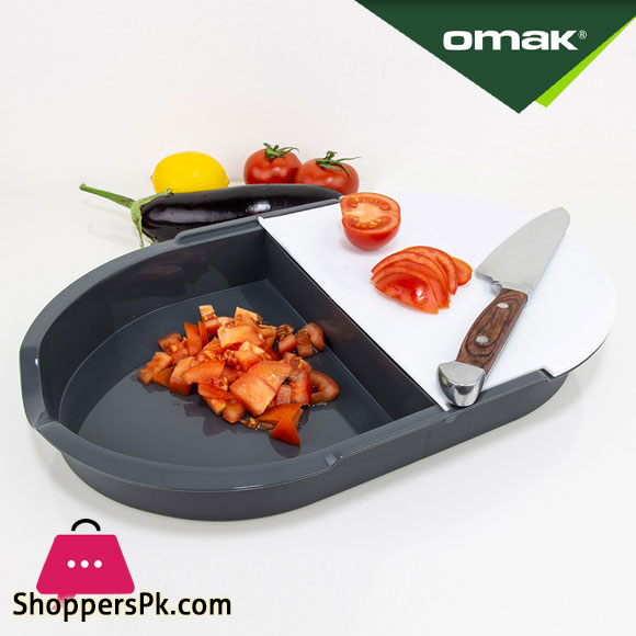 Omak DecoBela 2Chamber Cuting Board - 81137