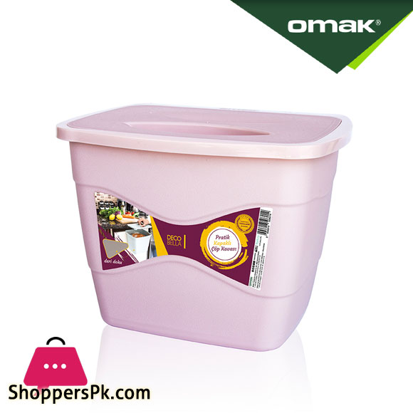 Omak DecoBella Dustbin With Cover - 50801