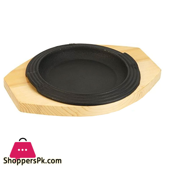 Fajita Pan Cast Iron Sizzler Plate - 24CM