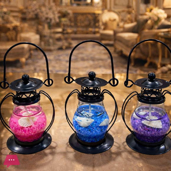 Gel Candle Lantern Shaped