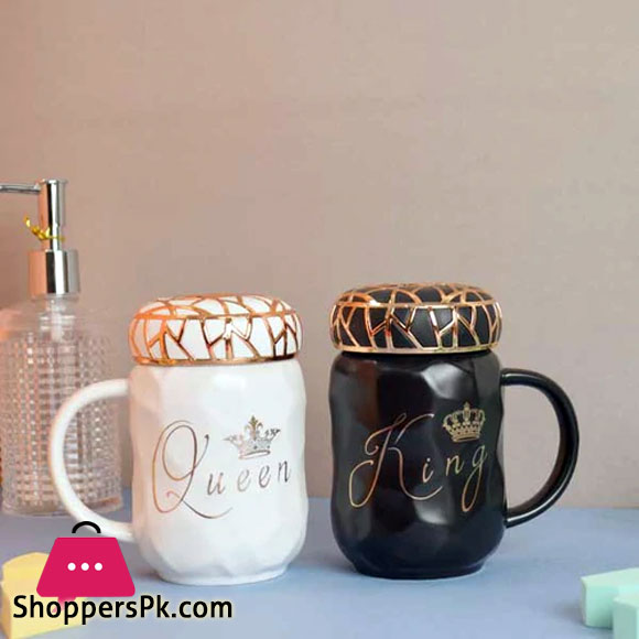 High Quality Ceramic Queen & King Mug 1 - Pcs