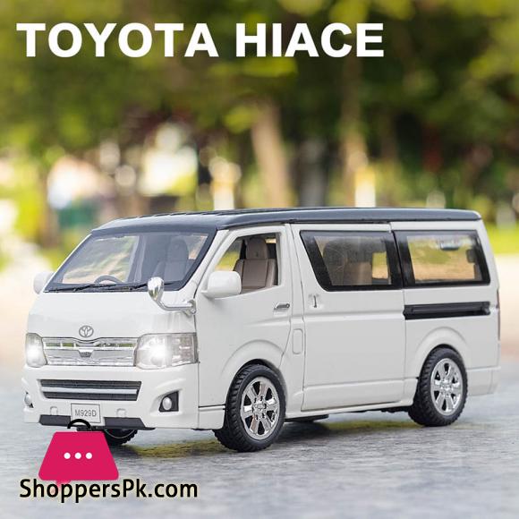 High Simulation 1:32 Toyota Hiace Alloy Model MPV Vehicle Model Toy Car Hi Ace Sound Light Metal Toys Vehicle Gifts Collection