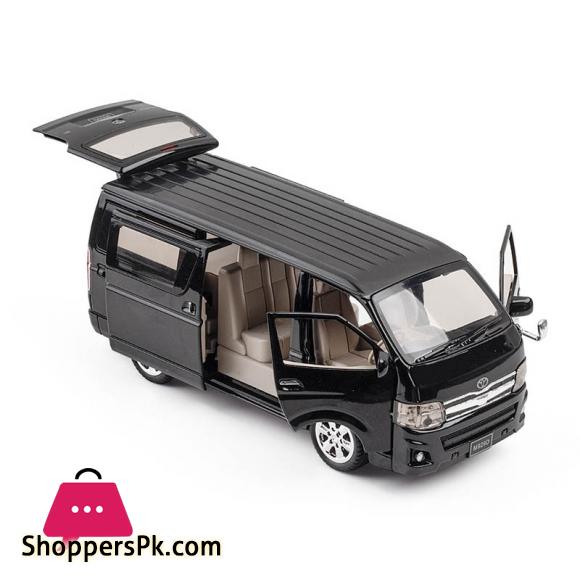 High Simulation 1:32 Toyota Hiace Alloy Model MPV Vehicle Model Toy Car Hi Ace Sound Light Metal Toys Vehicle Gifts Collection