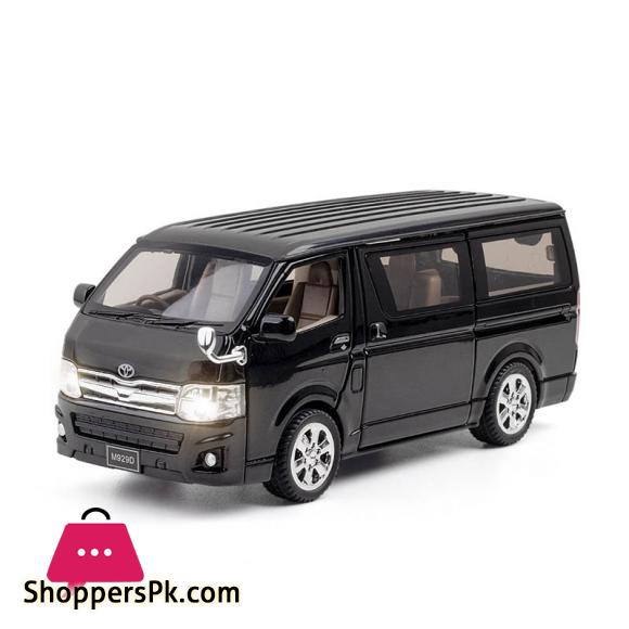 High Simulation 1:32 Toyota Hiace Alloy Model MPV Vehicle Model Toy Car Hi Ace Sound Light Metal Toys Vehicle Gifts Collection