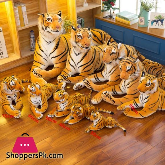 Huge Prone Tiger Plush Toy Big Tiger Plush Doll Simulation Animal Vivid Life like Tiger for Boy Large Tiger Doll Soft