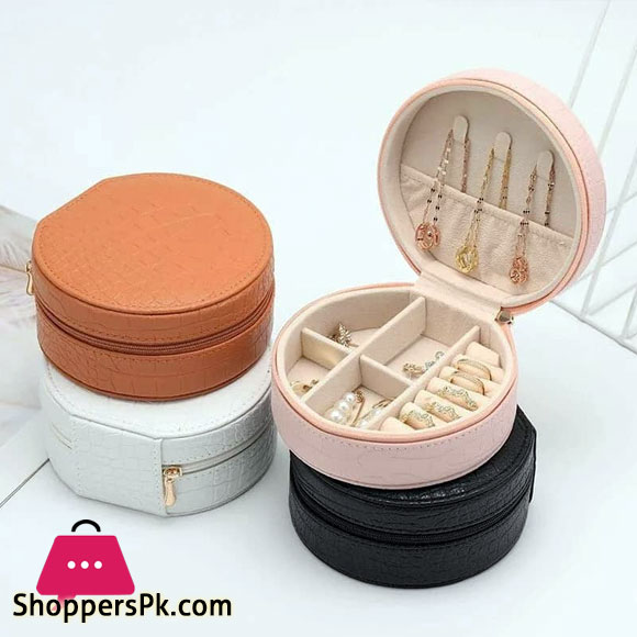 Jewelry Box Hook Pocket Round Waterproof Earring Necklace Ring Bracelet Organizer