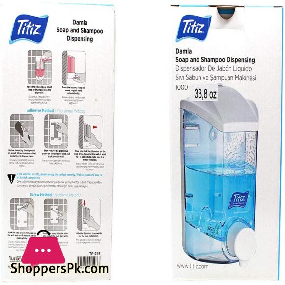 Liquid Soap Dispenser Shower Wall Mounting Soap Shampoo Lotion Dispenser for Kitchen Bathroom Public Restroom -1000mL