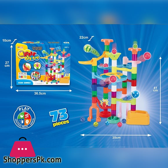 Marble Run Toy Set Construction Building Blocks Toys 73 Pcs