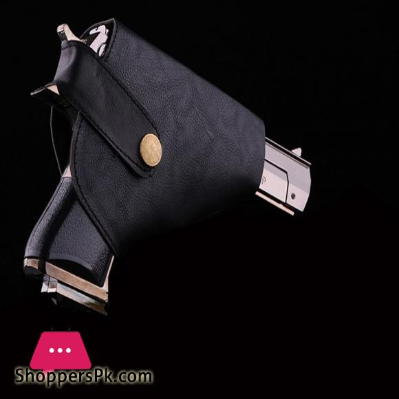 Metal Desert Eagle Windproof Lighter Smoking Cigarette Cigar Lighter Pistol Gun Shaped Refillable Butane Gas Flame Jet Lighter