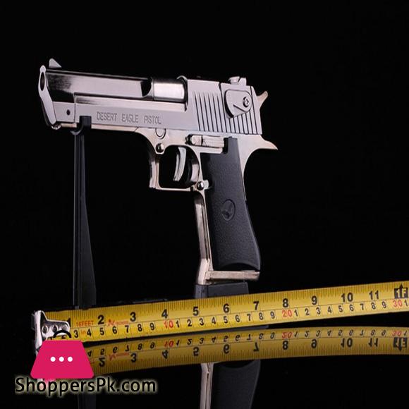 Metal Desert Eagle Windproof Lighter Smoking Cigarette Cigar Lighter Pistol Gun Shaped Refillable Butane Gas Flame Jet Lighter