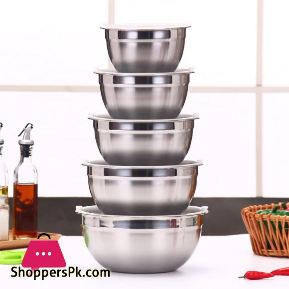 Mixing Bowl Heavy Guage Stainless Steel DIY Cake Bread Salad Mixer Kitchen Cooking Tools