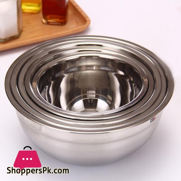 Mixing Bowl Heavy Guage Stainless Steel DIY Cake Bread Salad Mixer Kitchen Cooking Tools
