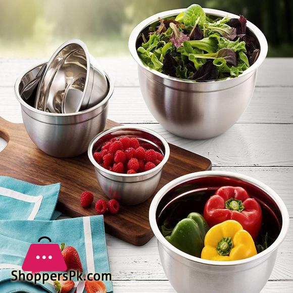 Mixing Bowl Heavy Guage Stainless Steel DIY Cake Bread Salad Mixer Kitchen Cooking Tools