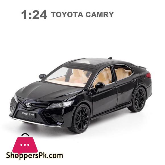 New 1:24 Toy Car Toyota Camry Metal Alloy Diecast Car Model Miniature Scale Model Sound and Light Model Car Toys For Children