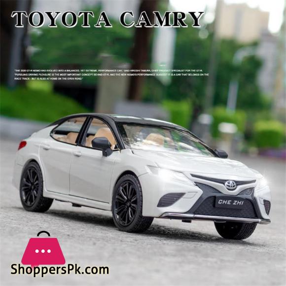 New 1:24 Toy Car Toyota Camry Metal Alloy Diecast Car Model Miniature Scale Model Sound and Light Model Car Toys For Children