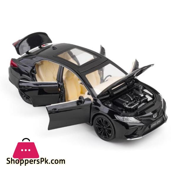 New 1:24 Toy Car Toyota Camry Metal Alloy Diecast Car Model Miniature Scale Model Sound and Light Model Car Toys For Children