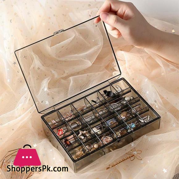 New Fashion Portable Jewelry Box Rings Necklaces Display Organizer Box (3-Layer)