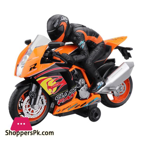Rc Motorcycle 360 Rotation with Light Sound Car RTR Model Mini Car Vehicle Outdoor Toys For Boy Toys 1/18 2.4G