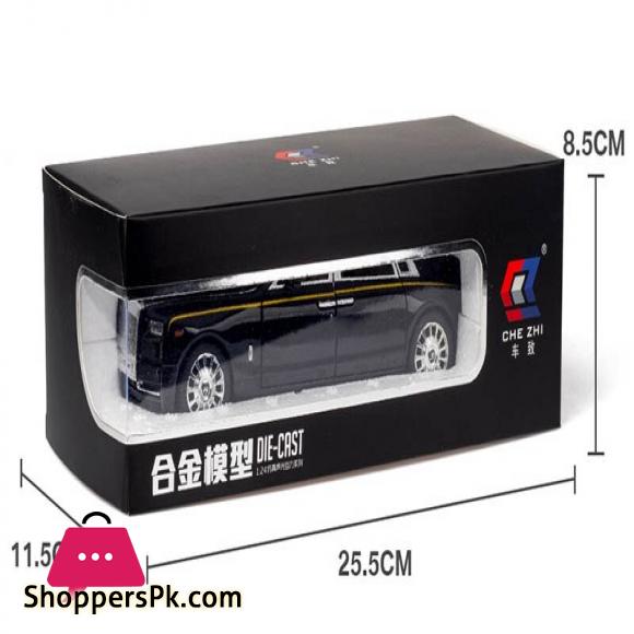Rolls Royce Phantom Model Car Toy With Light Pull Back 22cm Metal Simulation Toys Vehicle For Childrens Gifts 1:24