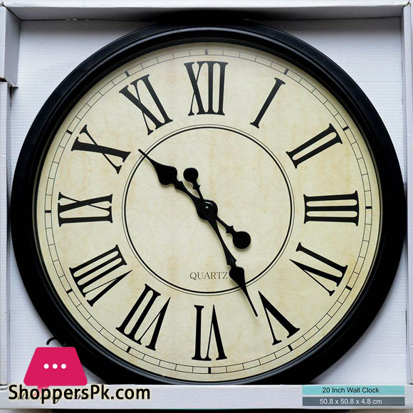 Roman Style Round Wall Clock
