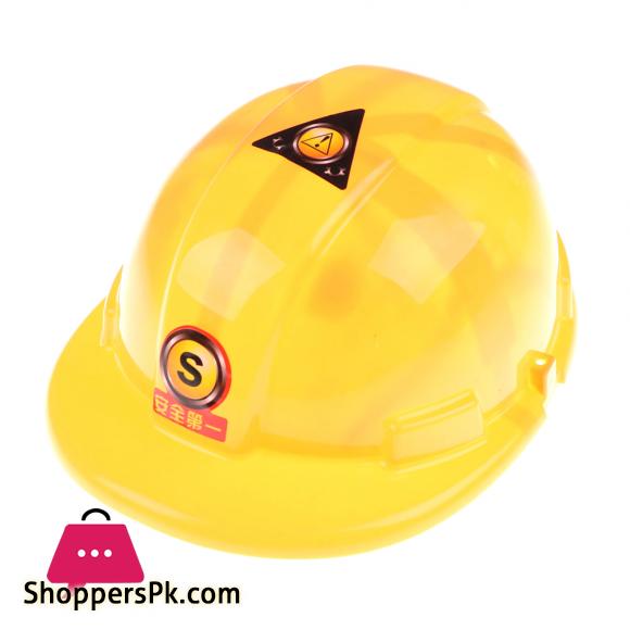 Simulation Safety Helmet Pretend Role Play Hat Toy Construction Funny Gadgets Creative Kids Children Gift