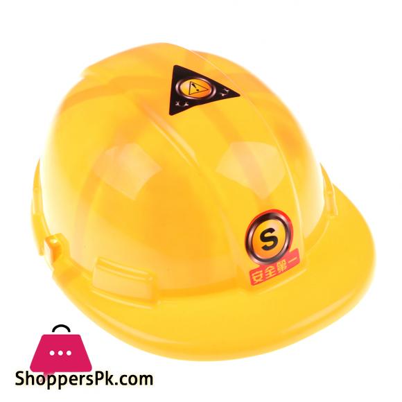Simulation Safety Helmet Pretend Role Play Hat Toy Construction Funny Gadgets Creative Kids Children Gift