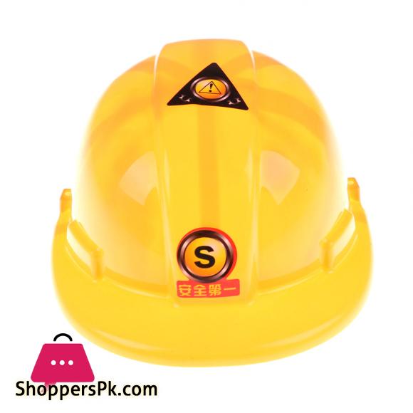 Simulation Safety Helmet Pretend Role Play Hat Toy Construction Funny Gadgets Creative Kids Children Gift