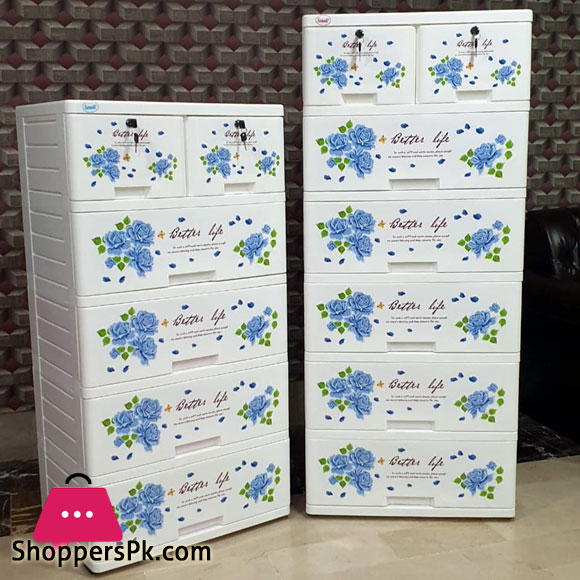 Sonati Floral Design Wardrobe Drawer (5+2)