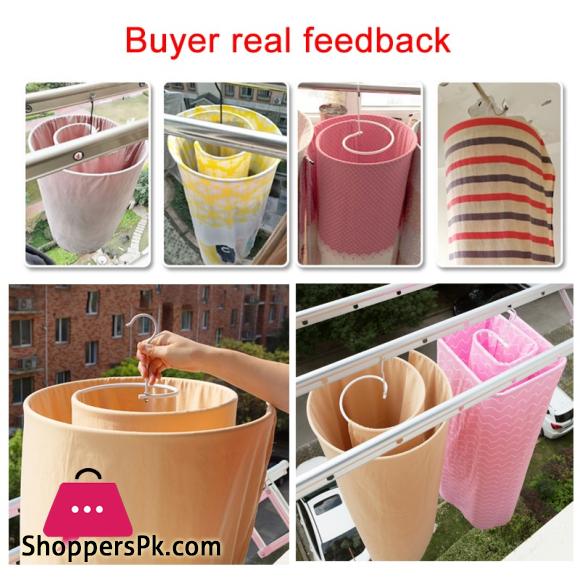 Spiral Shaped Drying Rack Laundry Stand Hanger for Dorm Bed Sheet Coverlet Coverlid Bedspread Scarf Blanket Bath Towel Towelling