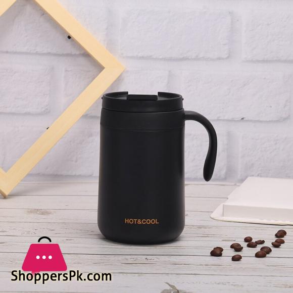 Stainless Steel Mini Thermos Mug Cute Water Bottle For Girls Travel Vacuum Flasks Thermal Bottle Coffee Tea Cup - 500ML