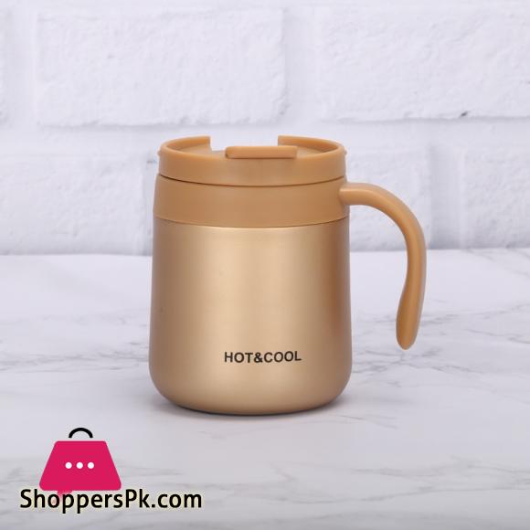 Stainless Steel Mini Thermos Mug Cute Water Bottle For Girls Travel Vacuum Flasks Thermal Bottle Coffee Tea Cup - 350ML